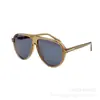 Lentes de Sol de Diseñador de Lujo para Hombres y Mujeres, Lentes de Sol Retro, Protección UV400, Estilo Aviador, Europa y América, Ft1023