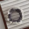 Faixa de cabelo com babados de renda estilo coreano, macia e confortável, scrunchie pequeno de seda gelada, elástico simples para rabo de cavalo para mulheres