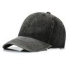 Estilo coreano Ins Vintage Washed Old Baseball Cap Casais Mesmo Estilo Moda Cor Sólida Soft Top Duck Tongue Hat Mostrado Rosto Pequeno