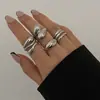 Europa y Estados Unidos exagerado transfronterizo ins sentido del diseño de la industria pesada metal liso pulsera geométrica personalidad pulsera ancha pulsera