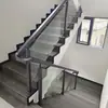 Colunas Sulcadas de Liga de Alumínio para Corrimãos de Escada Residencial, Colunas de Vidro, Guarda-corpos de Varanda, Colunas com Fenda de Alumínio