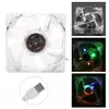 Venta al por mayor del fabricante Chasis de linterna LED Ventilador de potencia de 8 cm Ventilador luminoso de refrigeración de 8 cm Ventilador LED para computadora Silencioso