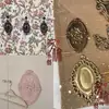 Talla de Madera Dongyang Madera Maciza Estilo Europeo Cabeza de Puerta de Madera Flor Redonda Calcomanía Decorativa Marco de Espejo de Puerta Flor de Madera Fondo Ovalado Adorno Relieve