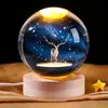 Pronta Entrega Atacado Bola de Cristal Luz Noturna Ambiente 520 Presente para Casal Decoração Exclusiva Transfronteiriça Ornamento de Cristal de Mesa
