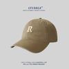 Novo Boné de Beisebol Cor Letra R Verão Feminino Estilo Coreano ins Soft Top Shade Cap Estudante Casal Chapéu de Sol