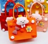 Bolso de Fieltro de Celebridad de Internet, Bolsa de Regalo de Alta Gama, Bolso Tote Pequeño de Fieltro de Dibujos Animados, Bolso de Mano Souvenir de Luna Llena