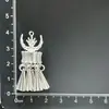 Accesorios de imán para refrigerador de la etnia Miao, piezas estilo chino de fénix y mariposa imitación plata, estilo étnico de plata Miao de nicho, pavo real, área escénica de Guizhou