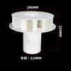 Accesorios para tuberías de drenaje de PVC, sumidero para canalón de agua de lluvia, tipo 87, plástico por gravedad, DN110, sumidero lateral para tejado, sumidero de suelo