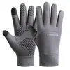 Guantes de Ciclismo Otoño e Invierno con Pantalla Táctil Forro Polar Cálido Impermeables para Deportes al Aire Libre Hombres Conducción y Pesca Antideslizantes Resistentes al Desgaste de Dedos Completos