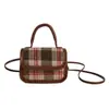Bolso Casual de Cuadros con Personalidad Fresca y Dulce, Bolso de Hombro Moderno y con Estilo, Bolso Cruzado Sencillo, Bolso Urbano para Mujer