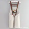 Nuevo logo de oso, delantal impermeable y a prueba de aceite, ropa de trabajo de cocina para hombres y mujeres, ropa de trabajo para tienda de té con leche, hogar