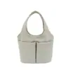 Bolsa de ombro única sob o braço, bolsa tote de grande capacidade, bolsa de nylon estilosa, novo estilo primavera 2026, bolsa de mão plissada para o dia a dia