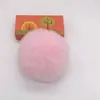 Bola de Pelo de Coelho Sintético Premium 678cm Estilo Coreano Chaveiro de Pelúcia Bolsa Acessório de Bola de Pelo de Coelho