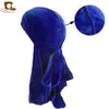 Suprimento transfronteiriço do AliExpress de tranças de veludo dourado com cauda longa chapéu de pirata para turf chapéu baotou touca para quimioterapia