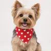 Bufanda Triángulo para Mascota Estampado de Corazones Personalizado Bandana para Perro Fabricante Directo Ven con Foto Procesamiento por Lotes Hecho a Medida