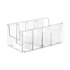 Caja de Almacenamiento para Mascarillas Faciales, Tocador de Maquillaje Acrílico, Caja Transparente con Compartimentos, Cosméticos de Escritorio, Estante de Almacenamiento de Productos para el Cuidado de la Piel de Gran Capacidad