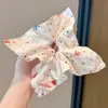 2025 Nueva Diadema Linda con Lazo Bufanda Cuadrada Goma para el Cabello Cola de Caballo Grande Infantil Flor Accesorio para el Cabello de Niña