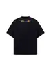 Camiseta de Manga Corta Bordada con Letras de Colores Estilo Americano para Hombres y Mujeres, Nuevo Verano 2026 Holgada Casual de Manga Corta Tendencia