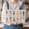 50 Pegatinas Transparentes Nuevas de Mascotas Pop para Niñas, Ropa de Moda, Decoración para Manual de Bricolaje para Niñas, Pegatinas Impermeables