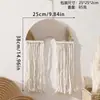 Colgante Souvenir de Espejo Tejido Acrílico Cuerda de Algodón Hecho a Mano Bohemio Decoración de Pared de Alojamiento en Casa Dormitorio