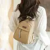 Nueva Mochila de Moda Versátil Tendencia para Mujer Bolsa Grande de Nailon Simple Casual para Estudiante Mochila para Viajes y Commute