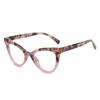 Estación Internacional Gafas de Sol para Mujer Europeas y Americanas Nuevas, Gafas de Sol Cat-Eye Retro Personalizadas de Moda, Gafas Planas Antiluz Azul a la Moda