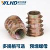 Tuercas de Aleación de Zinc de Hexágono con Rosca Interna y Externa, Tuercas Empotradas, Tornillos para Muebles, Piezas Empotradas, Conectores M4M5M6M8