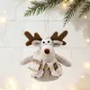 Mingguan Novo Cruzamento Estilo Europeu Velho Boneco de Neve Alce Decoração de Natal Pequeno Pingente Pendurado Boneca Árvore de Natal Presente