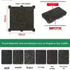 Tapetes de borracha personalizados com amortecimento de choque, campos esportivos antiderrapantes à prova de som, tapetes de borracha para esteiras de ginástica em casa