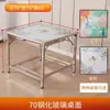 Nova mesa dobrável para fogueira de aço galvanizado mesa quadrada multifuncional para aquecimento lazer estudo mesa quadrada secagem de roupas