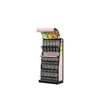 Armário expositor espessado personalizável para supermercado, quadrado e atraente, para salgadinhos, chocolates, doces e frutas secas, feito de ferro