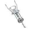 Abridor de Vinho em Liga de Zinco - Saca-rolhas de Duas Alças com Engrenagens Reforçadas, Pegada Ergonômica Antiderrapante, Broca Espiral Dura, Operação Fácil em Um Passo - para Garrafas de Vinho Tinto, Cerveja, Champanhe - Bar & Casa - 90g