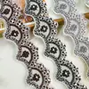 Accesorios de Adorno de Encaje con Forma de Vieira, Disponibles en Negro, Gris, Café y Múltiples Colores, con Adornos de Perlas, para Ropa de Alta Gama y Manualidades de Textiles para el Hogar