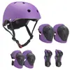 Conjunto de Equipamentos de Proteção para Patins Infantis, Bicicleta de Equilíbrio, Skate, Protetores de Palma, Protetores de Joelho, Protetores de Cotovelo, Capacete para Ciclismo, Conjunto de Seis ou Sete Peças