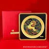 Ornamento de Peixe Dragão Dourado Estilo Chinês Três Ovelhas Prosperidade Folha de Ouro Pintura 3D Escritório Abertura de Negócios Seguro Banco Decoração Atacado