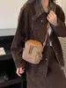 Bolso de cubo tejido transfronterizo, moderno y versátil, nuevo modelo de verano 2026, bolso cruzado de diseño simple de nicho