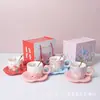 Taza de Cerámica Creativa Bozhi para el Hogar, Platillo, Cuchara, Juego de Tazas de Café, Souvenir para Eventos de Celebración de Tiendas Comerciales, Regalo para Miembros al por Mayor