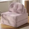 Sofá Cama Compacto Más Vendido de Amazon, Sillón Sofá de Piso Individual de Pana, Paquete Enrollado al Vacío, No Requiere Instalación