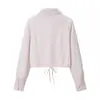 Fabricante de Ropa para Mujer Transfronterizo Venta al por Mayor 2026 Estilo Nuevo Color Sólido Estilo Simple y Elegante Camisa con Solapa y Conjunto de Dos Piezas