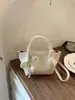 Bolso de Mano de Moda para Mujer Estilo Coreano 2026 Verano Nuevo Bolso Tipo Cesta para el Trabajo y los Viajes Diarios, Bolso de Hombro y Cruzado Simple