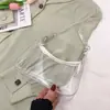 2026 Nova Moda Tendência Bolsa Plástica Gelatina PVC Transparente Bolsa de Mão Ombro Bolsa de Axila Bolsa Casual Feminina para Axila