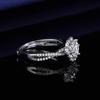Japón y Corea del Sur moda popular diseño de boca de vida micro incrustación botón de diamante completo anillo de flor de ciruelo de pared femenino directo de fábrica una generación de pelo