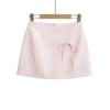 Vestido da Moda Estilo Coreano Primavera Novo Estilo Saia Curta Linha A Pequena Senso de Design Nicho Feminino Saia Lápis com Laço