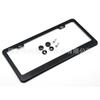 Novo padrão americano transfronteiriço do fabricante de aço inoxidável quadro de placa de licença de carro quadro de placa de licença placa americana popular carro modificado