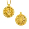 Aleación de Cobre Tienda de Oro Mismo Estilo Vajra Tachonado de Diamantes Ocho Tesoros Giratorios Brújula Luo Colgante Oro de Simulación Gama Alta Nicho Collar