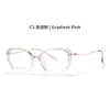 2026 Nuevo Modelo TR90 Moderno Varilla de Metal Diseño Hueco Gafas Sin Graduación Marco Pequeño de Mariposa Gafas Anti Luz Azul 7251