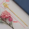 Acessórios de joias DIY nova liga flor de videira galho grampo de cabelo antigo palácio adorno de cabeça passo grampo de cabelo material