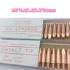 Bico de contato de soldagem automática TBI bico de soldagem a gás dois acessórios de pistola de soldagem picareta de cromo cobre 0,8 1,0 1,2*22/34