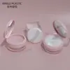 En Stock Polvo Fijador de Malla Elástica Rosa Mate Estuche Vacío Estuche de Recarga de Polvo Suelto Estuche Vacío de Polvo Suelto Material de Empaque