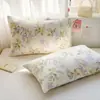 Funda de almohada de algodón lavado teñido en hilo, Funda de almohada individual/doble de algodón puro a cuadros retro, Ropa de cama al por mayor para casas de huéspedes y hoteles